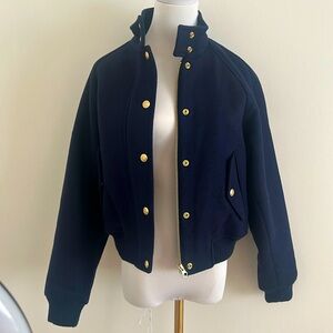 JCrew Flight Jacket in Italian Wool Blend